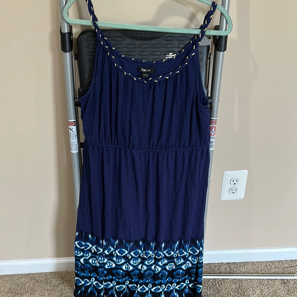 Navy Blue Sleeveless Dress